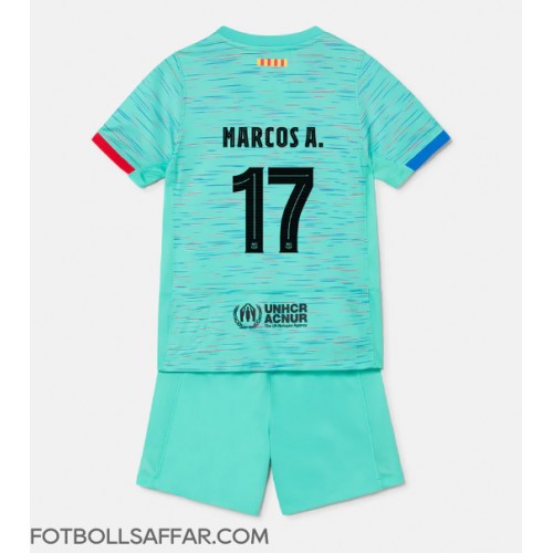 Barcelona Marcos Alonso #17 Tredje Dräkt Barn 2023-24 Kortärmad (+ Korta byxor)